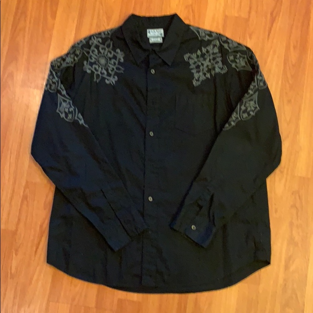 Long sleeve decorative long sleeve button down